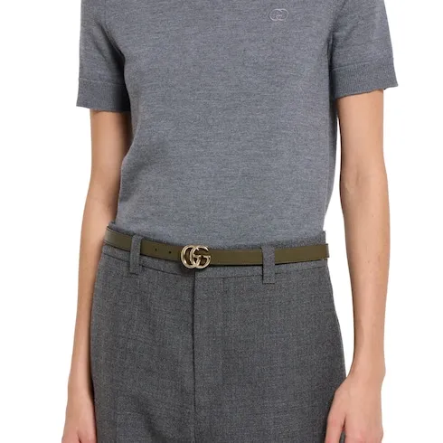 Reversible Gg Marmont Thin Belt