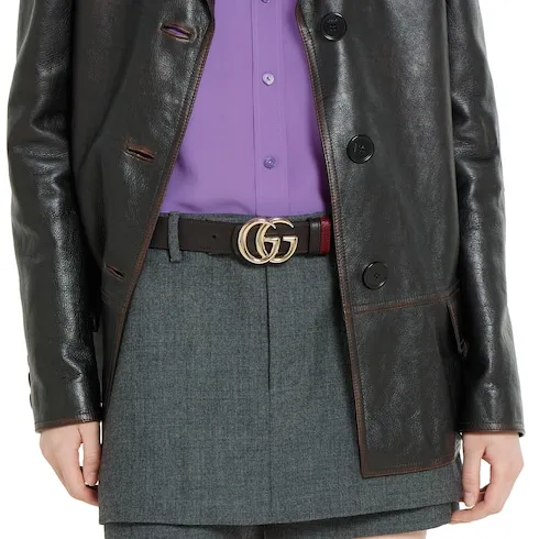 Reversible Gg Marmont Belt, 7