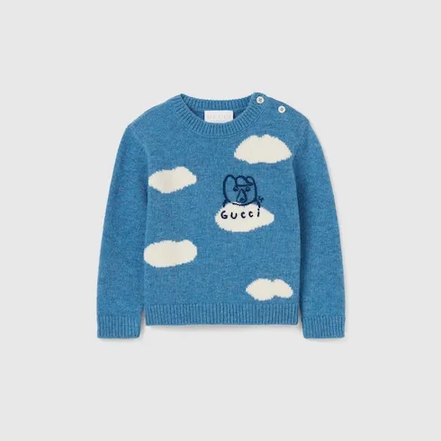 Baby Wool Jumper With Embroidery