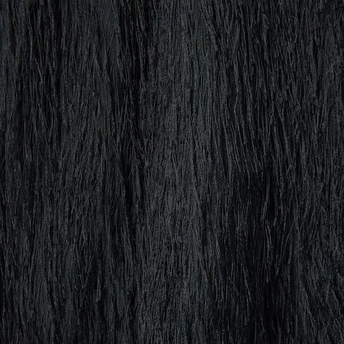 Fringed Fil Coupé Fabric Skirt