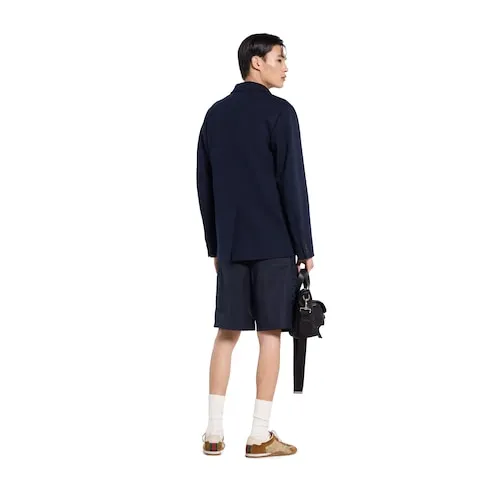 Single-Breasted Cotton Jersey Jacket