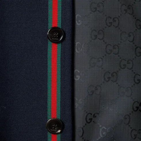 Single-Breasted Cotton Jersey Jacket