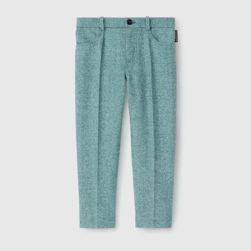 Children's Wool Mouliné Trousers