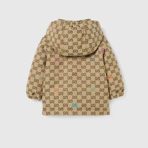 Baby Padded Gg Canvas Coat