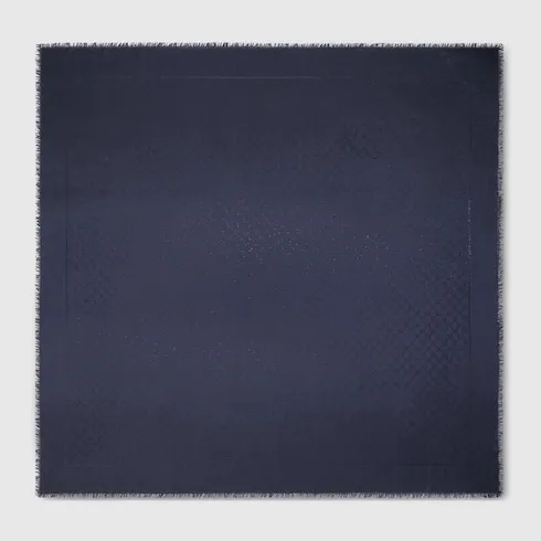 Gg Silk Wool Lamé Shawl