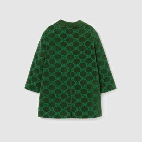Baby Gg Cotton Velvet Coat