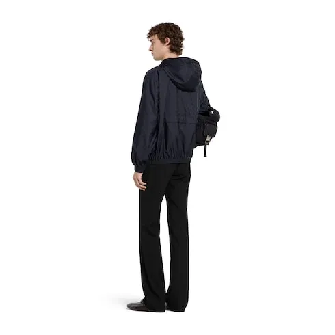 Wool Gabardine Trousers With Embroidery
