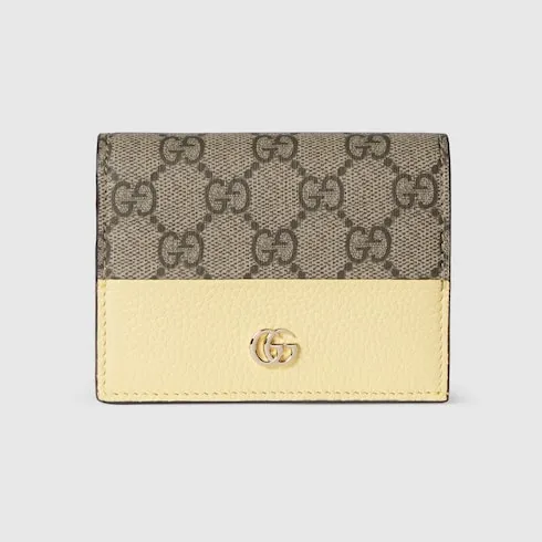 Bi-Colour Gg Marmont Small Wallet