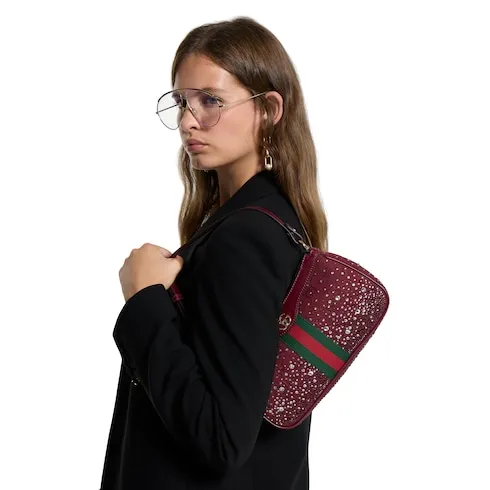 Ophidia Crystals Small Shoulder Bag