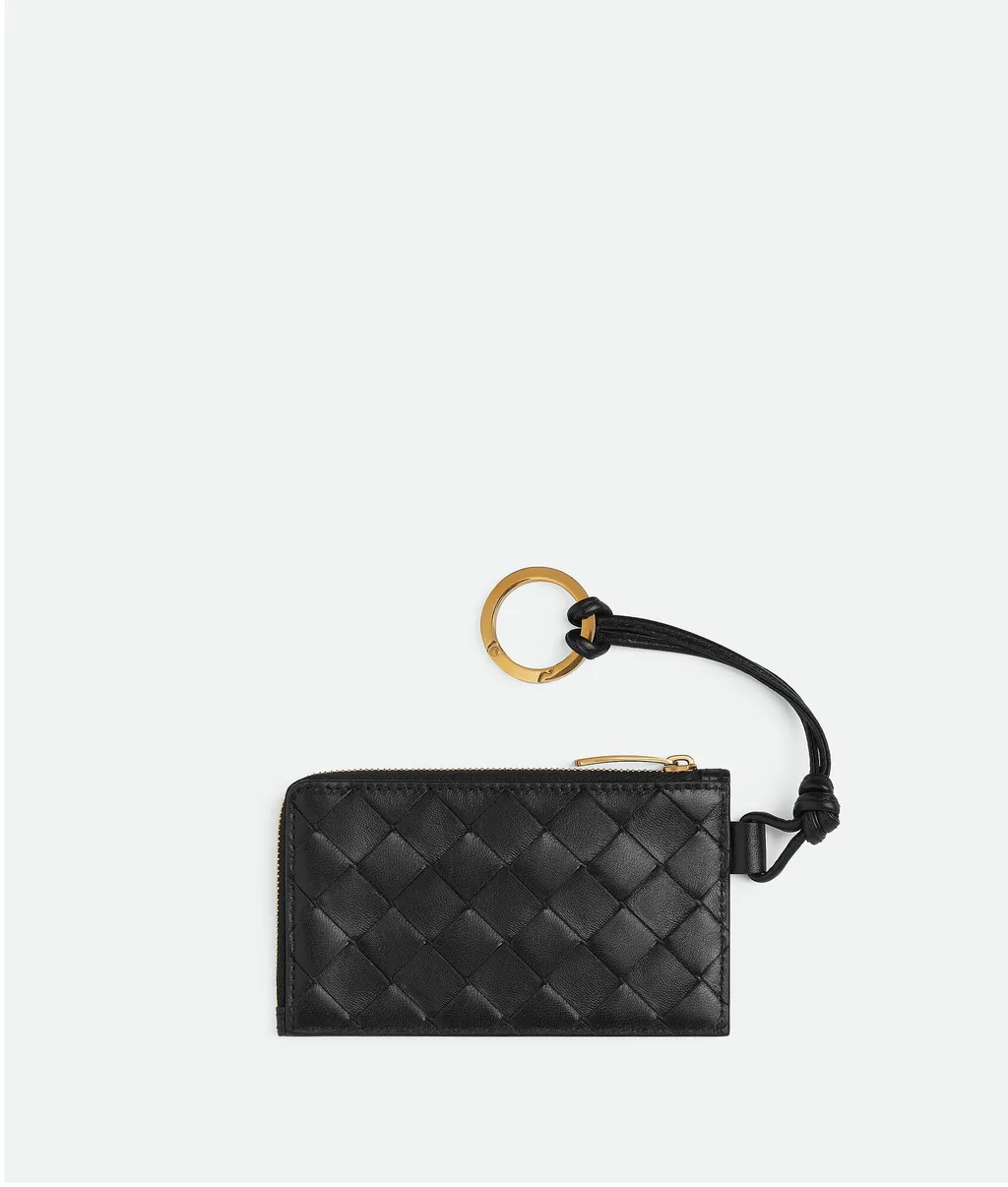 Intrecciato L-Zipped Card Case