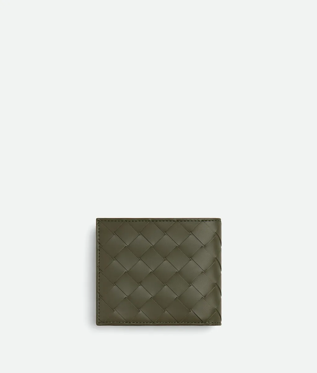 Intrecciato Bi-Fold Wallet With Coin Purse