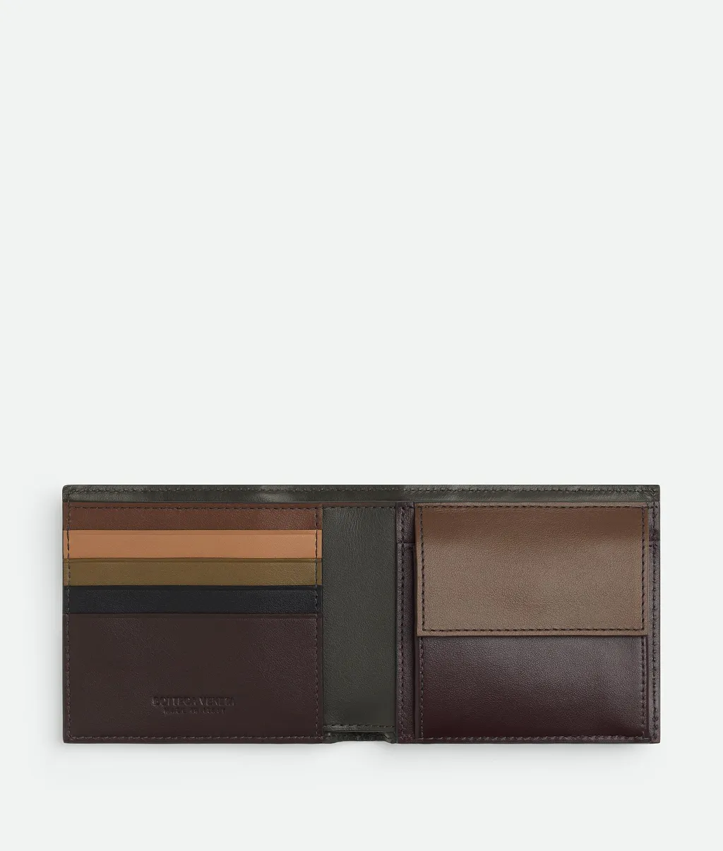 Intrecciato Bi-Fold Wallet With Coin Purse