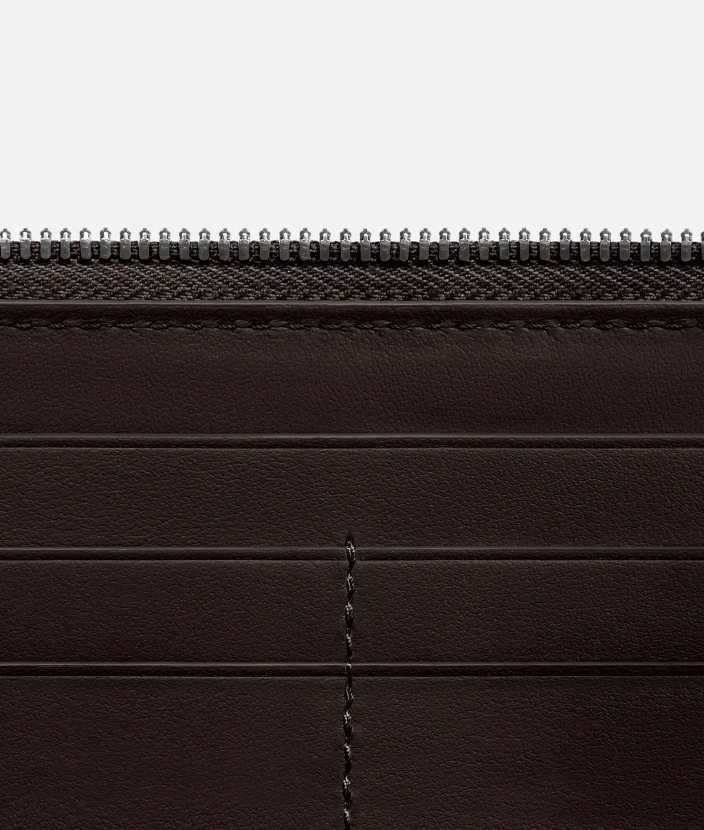 Intrecciato Zip Around Wallet
