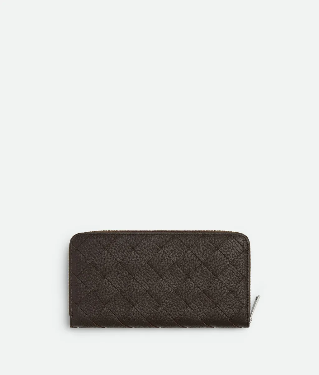 Intrecciato Zip Around Wallet