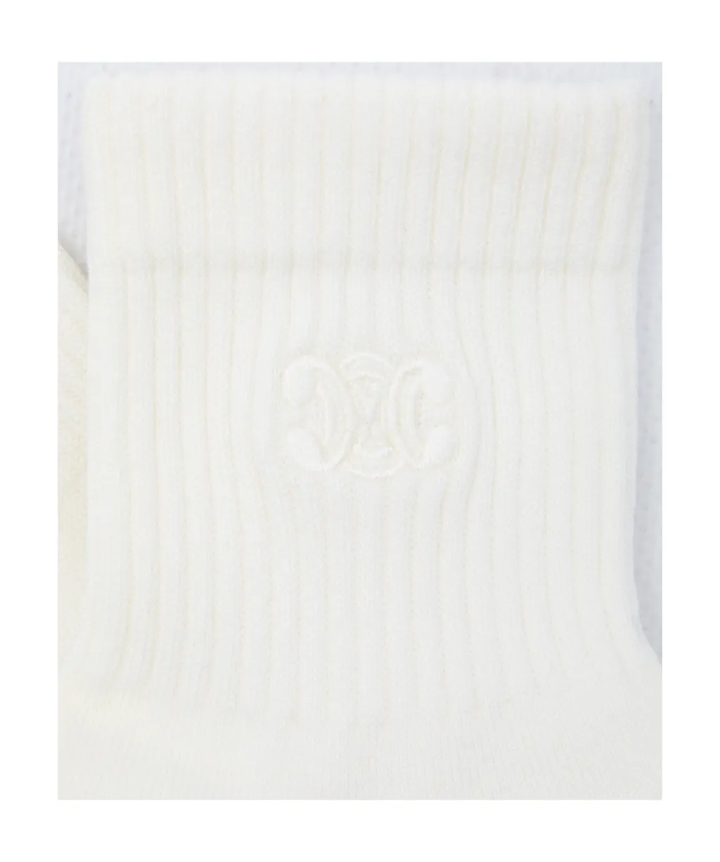 Triomphe Socks In Ribbed Cotton
