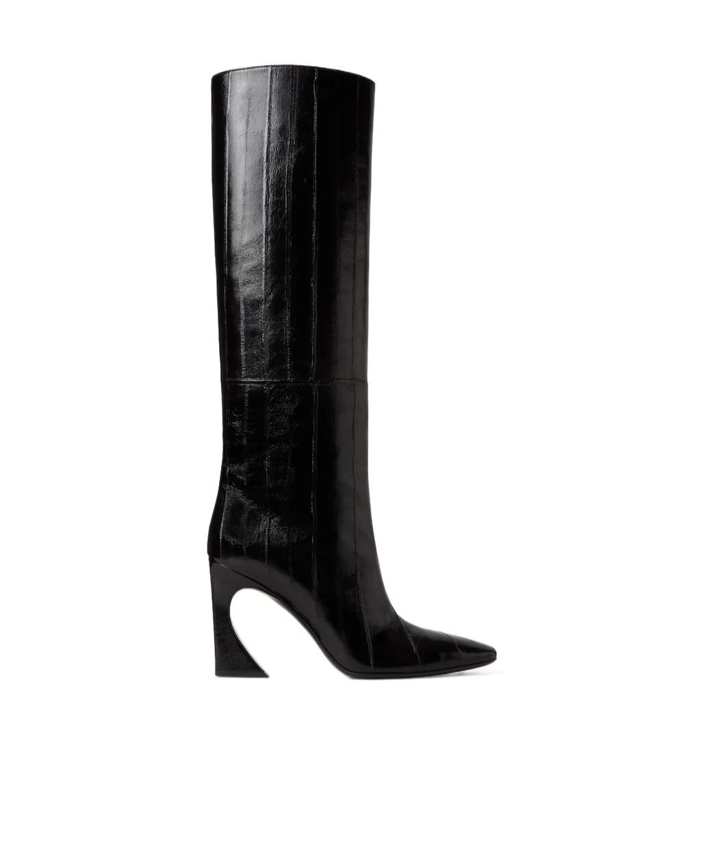 Arco Pointed-Toe Tubular Boots