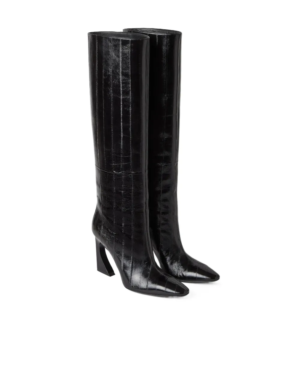 Arco Pointed-Toe Tubular Boots