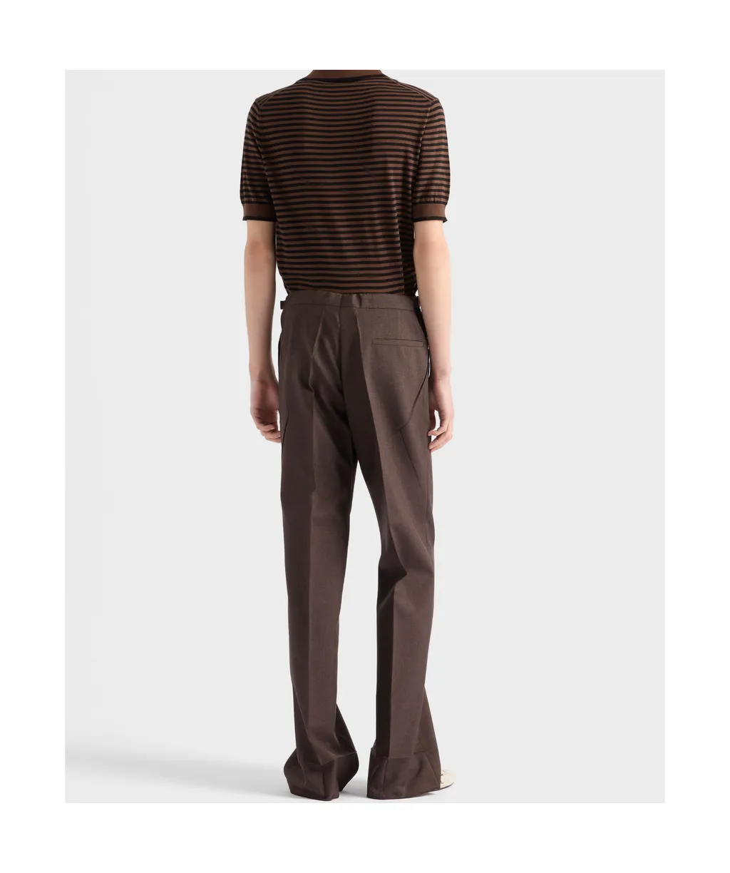 Striped Cotton Polo Shirt