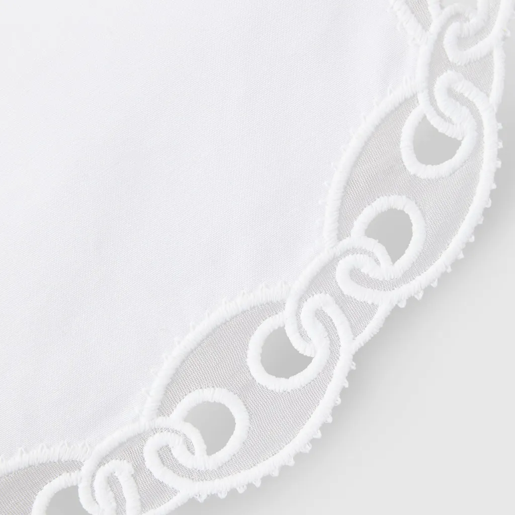 Embroidery Poplin Shorts