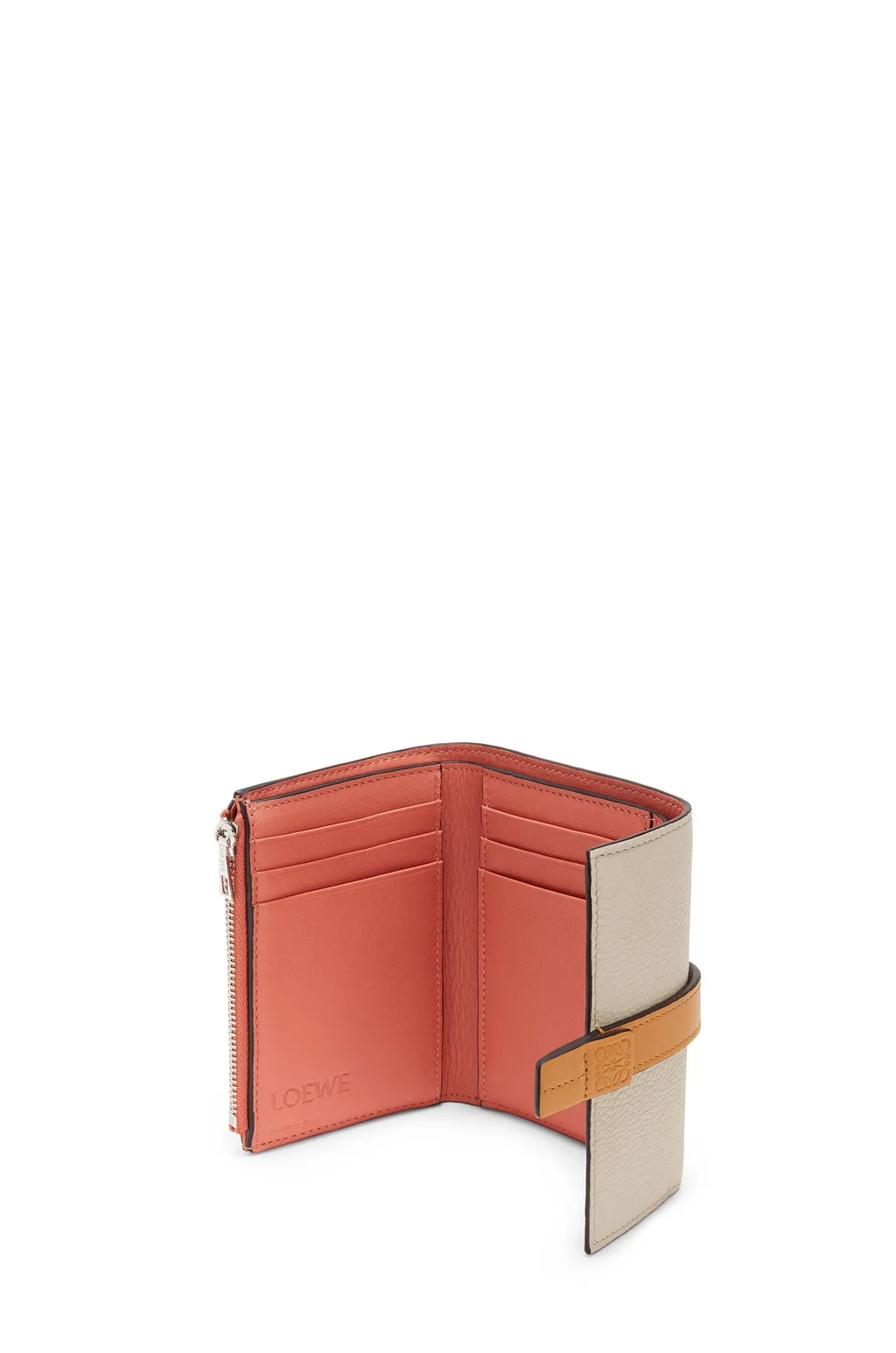 Logo Embossed Small Vertical Wallet