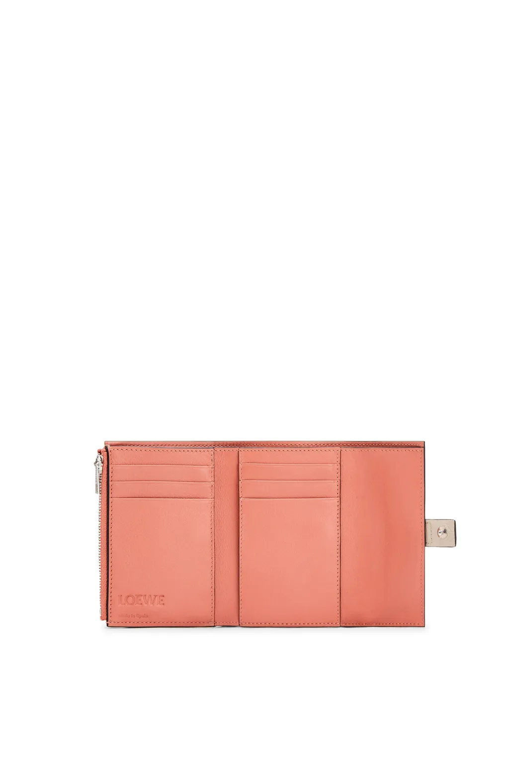 Logo Embossed Small Vertical Wallet