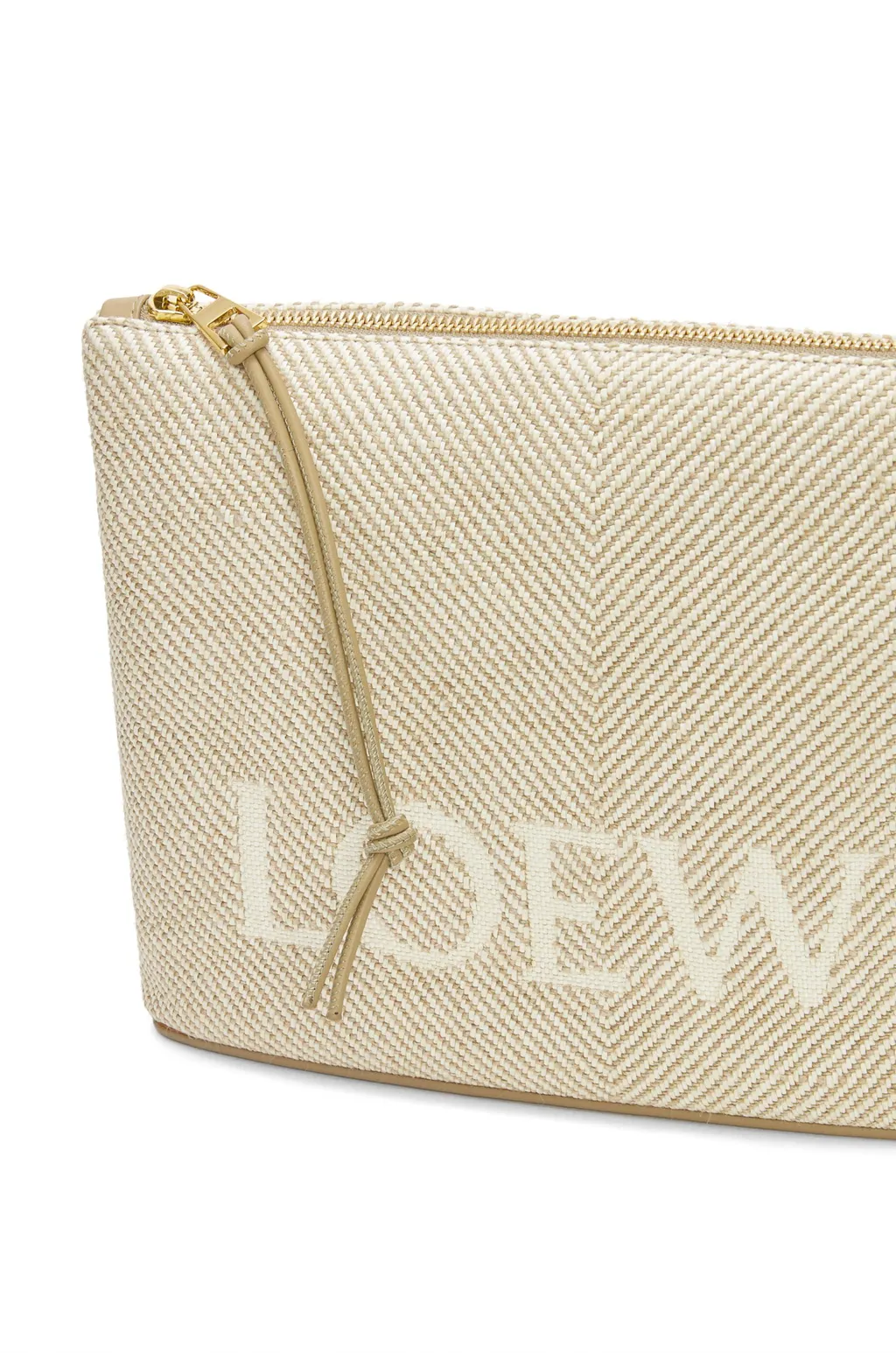 Jacquard Zip-Up Oblong Pouch