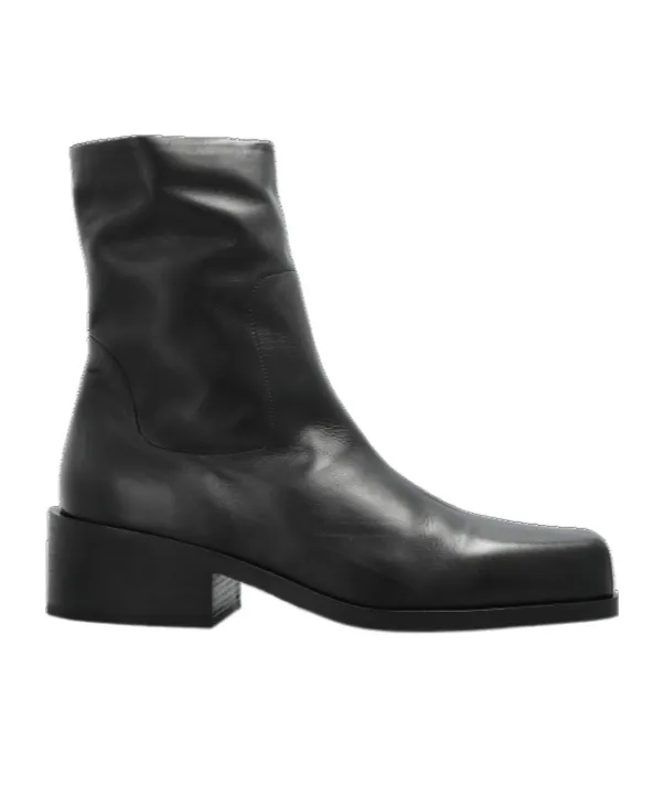 Square Toe Zipped Boots