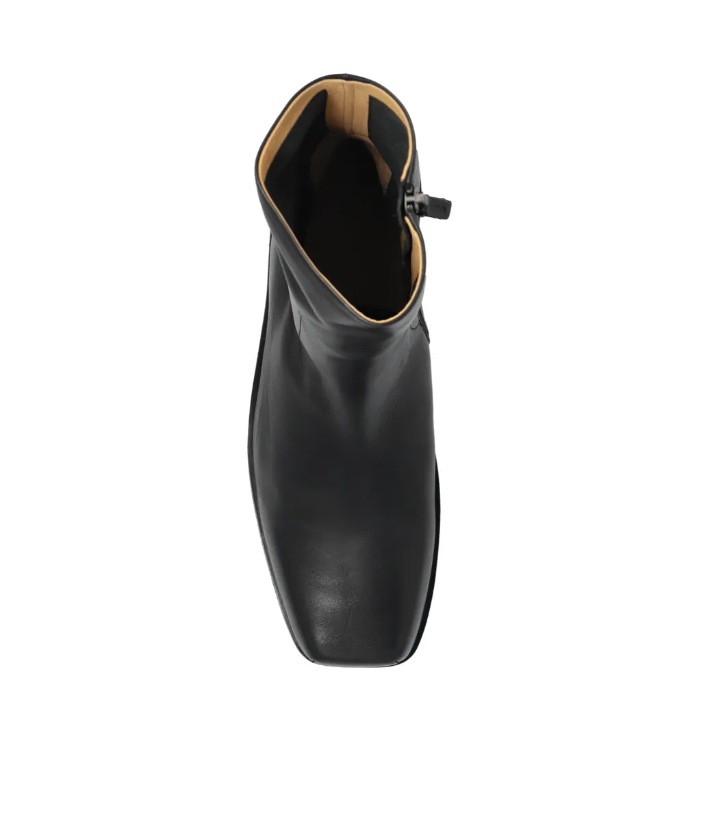 Square Toe Zipped Boots