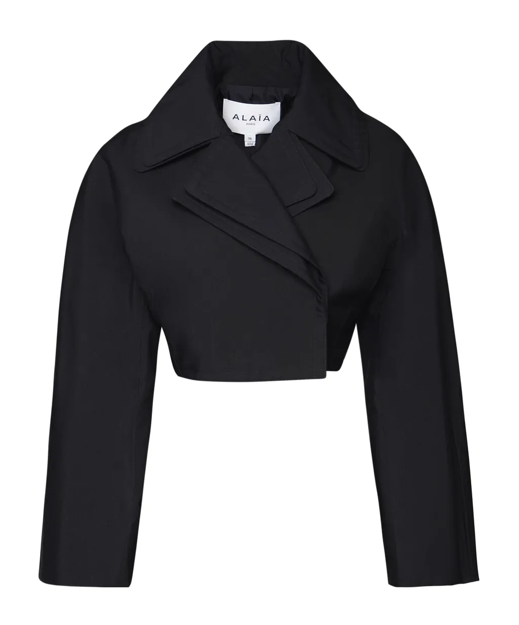 Cropped Double-Breasted Jacket