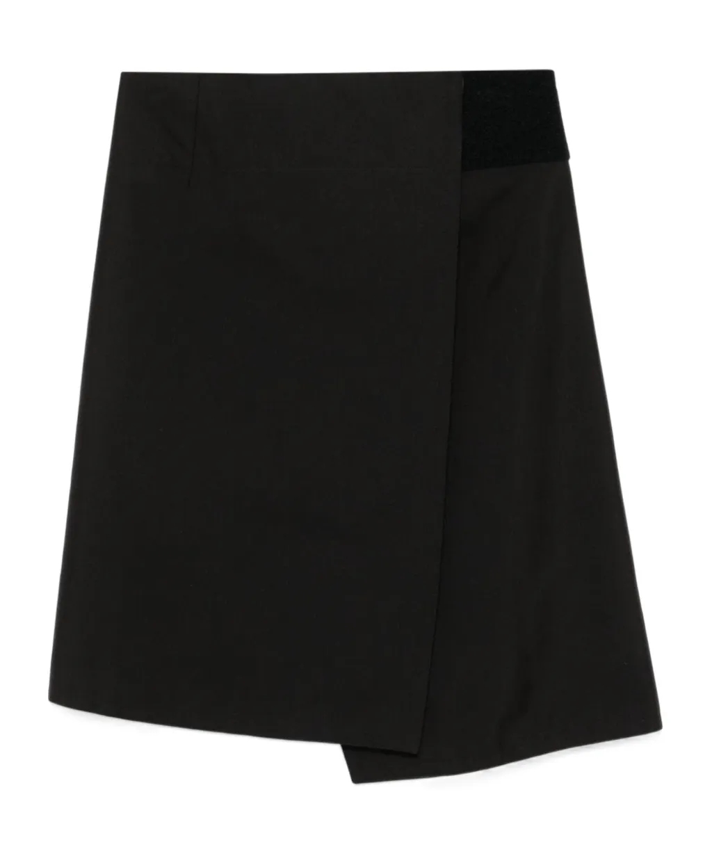 Touch-Strap Wrap Midi Skirt