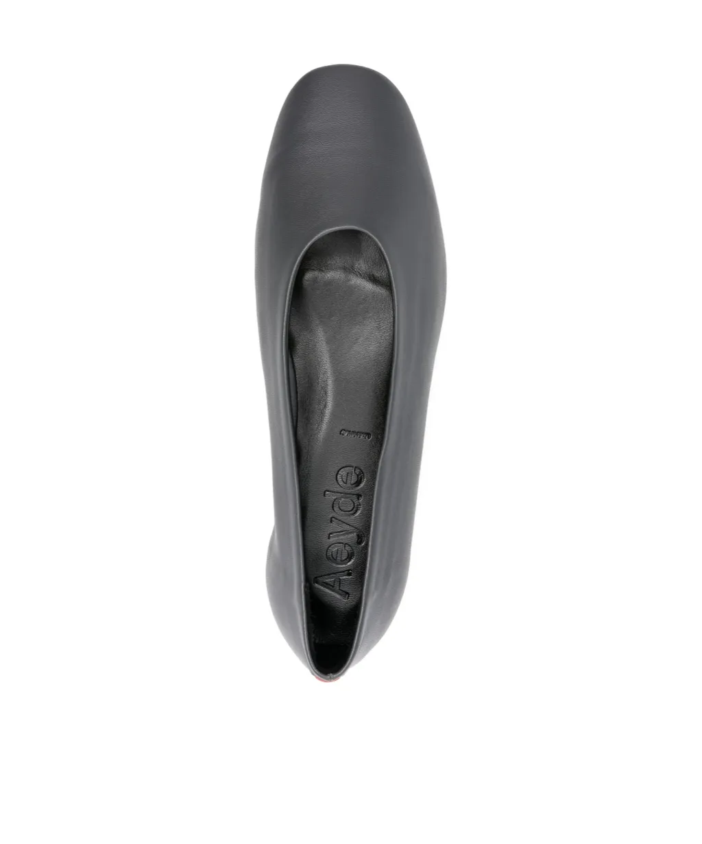 Pointed-Toe Leather Flats