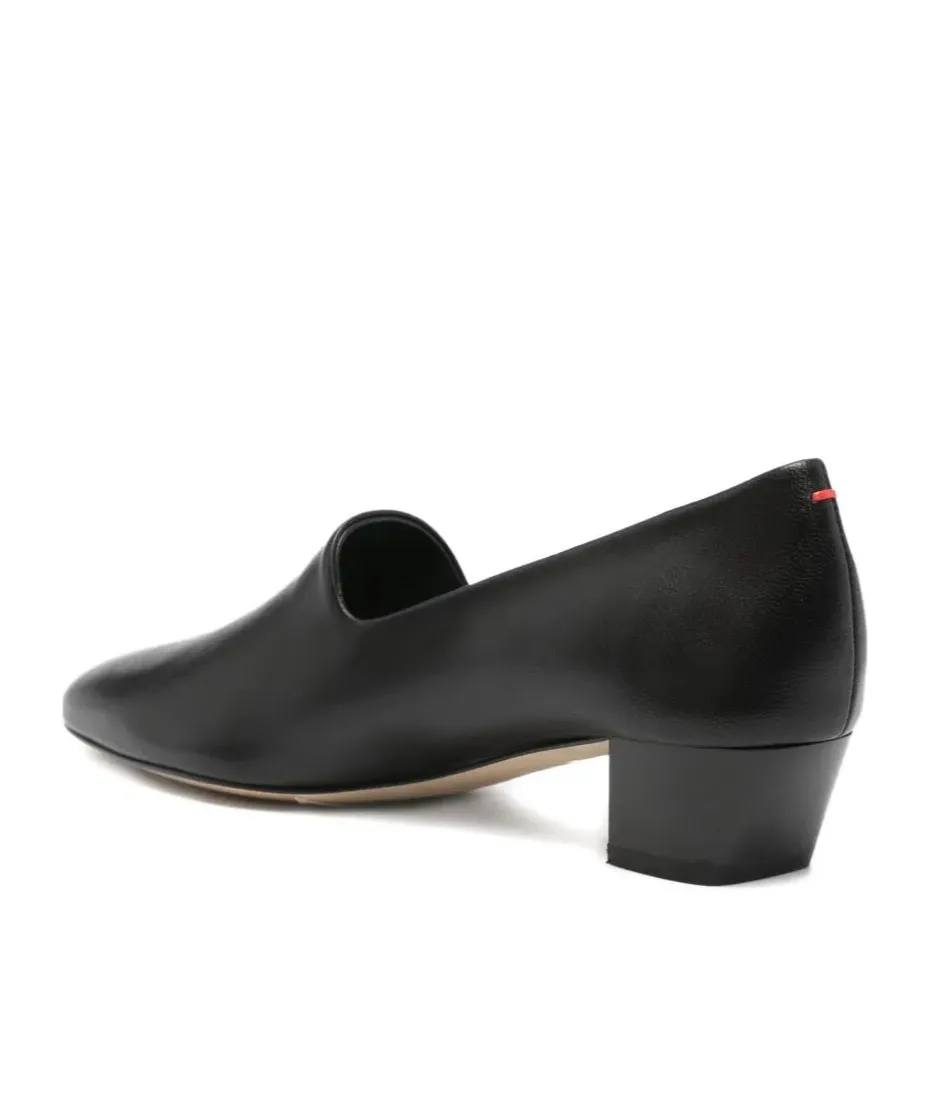40Mm Almond-Toe Block-Heel Loafers
