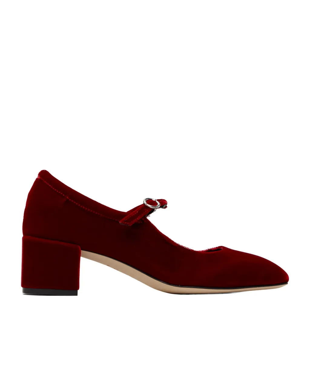 Aline Velvet Mary Jane Pumps