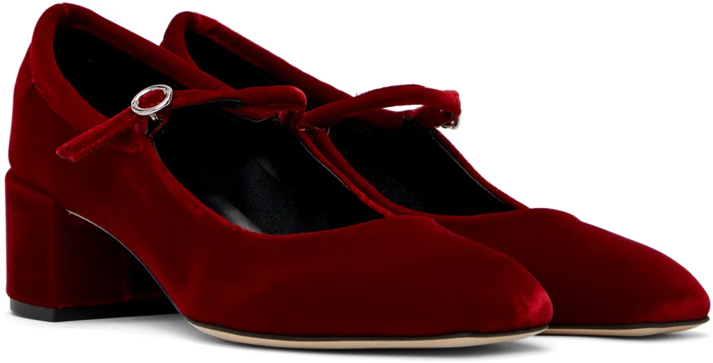 Aline Velvet Mary Jane Pumps