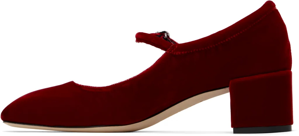 Aline Velvet Mary Jane Pumps