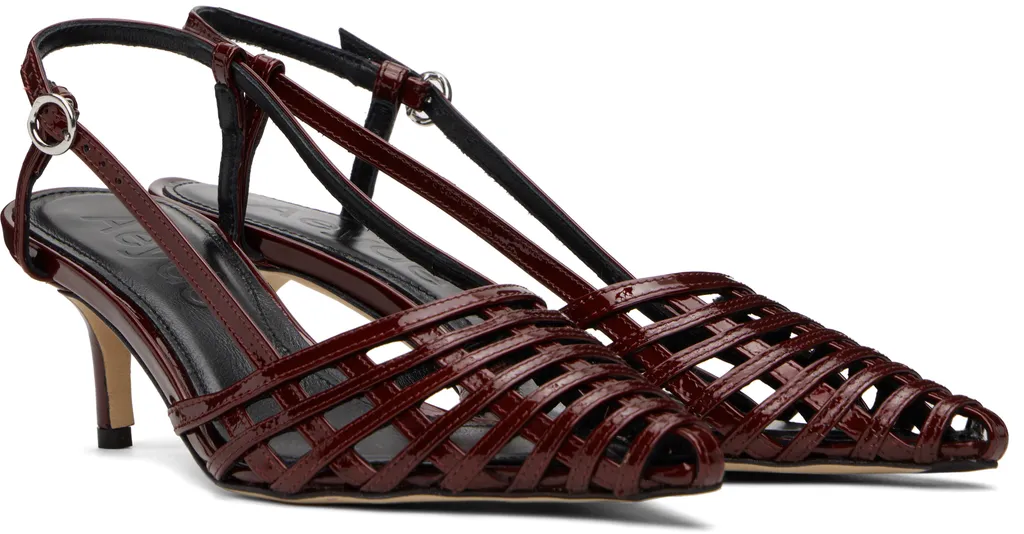 Helit Leather Slingback Pumps