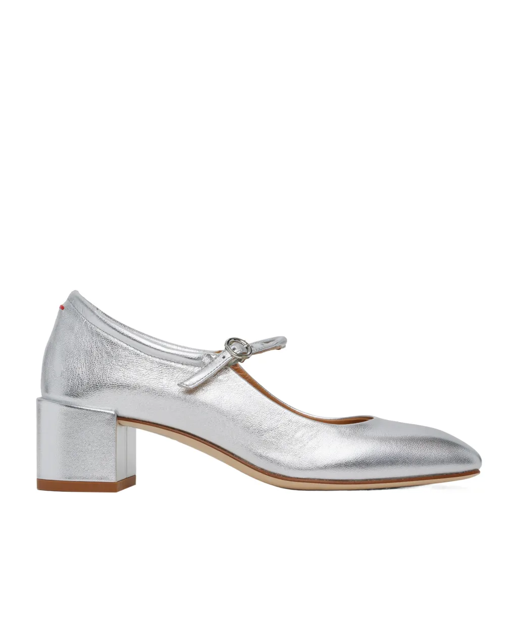 Aline 45Mm Metallic Leather Pumps