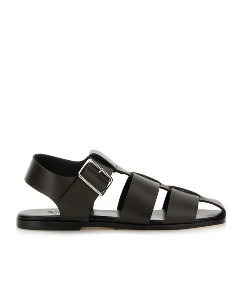 Buckle Fastened Cut Out Sandals