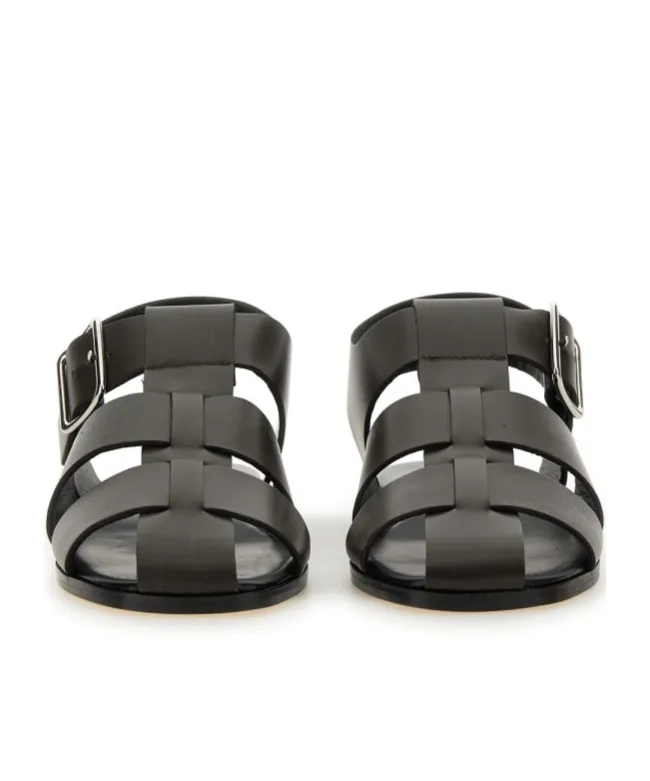 Buckle Fastened Cut Out Sandals