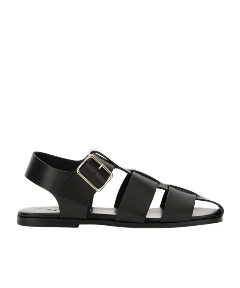 Buckle Fastened Cut Out Sandals