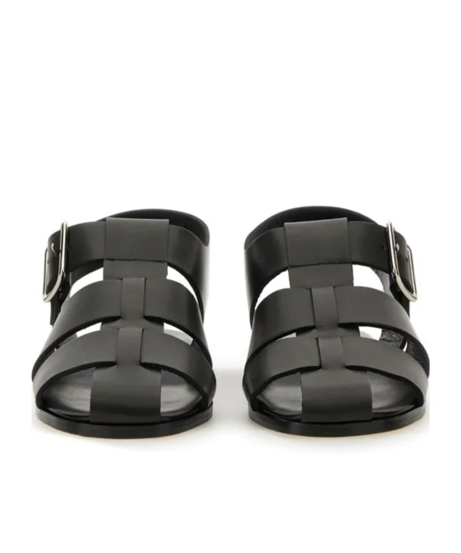 Buckle Fastened Cut Out Sandals