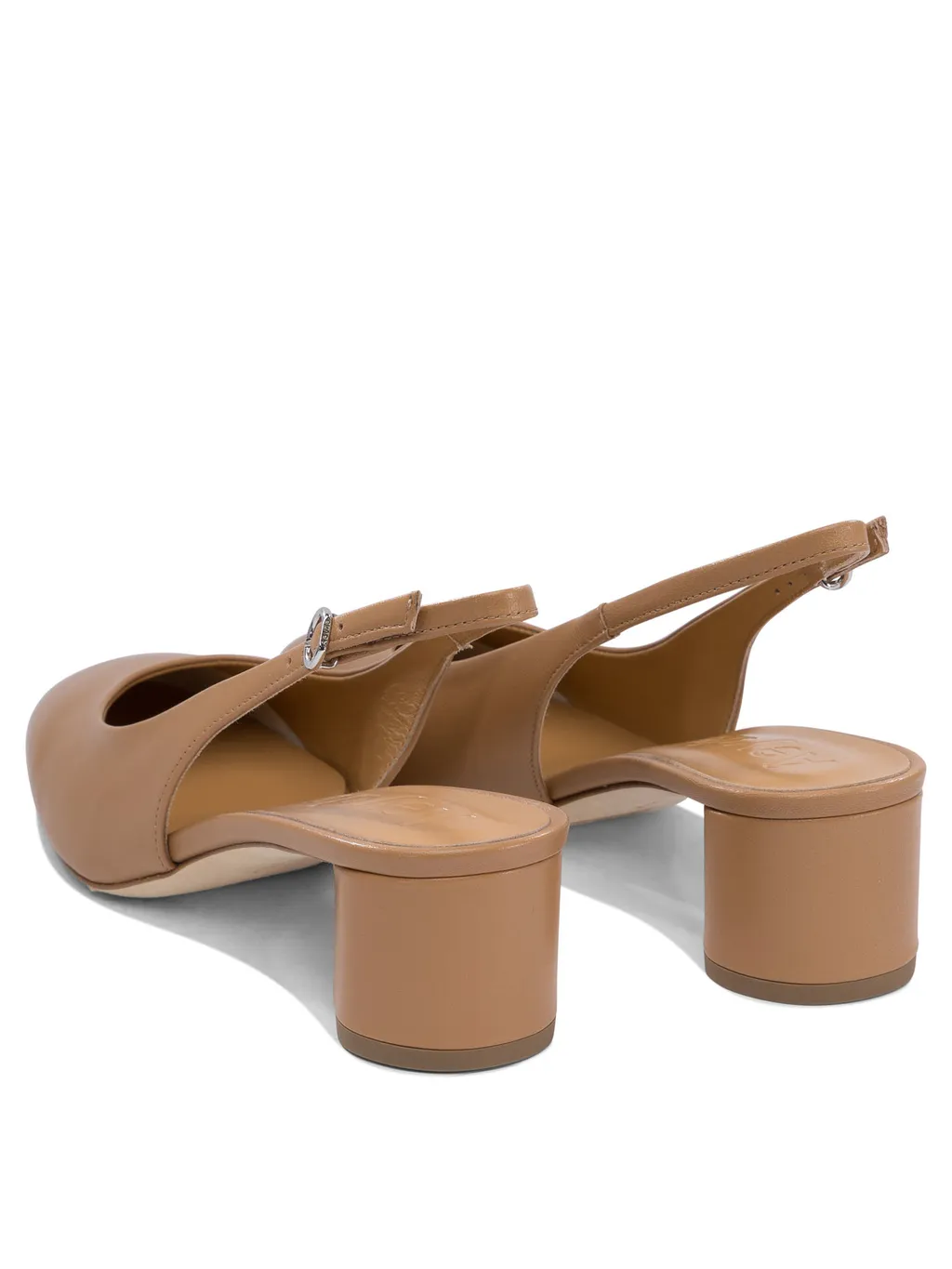 Round Toe Slingback Heels