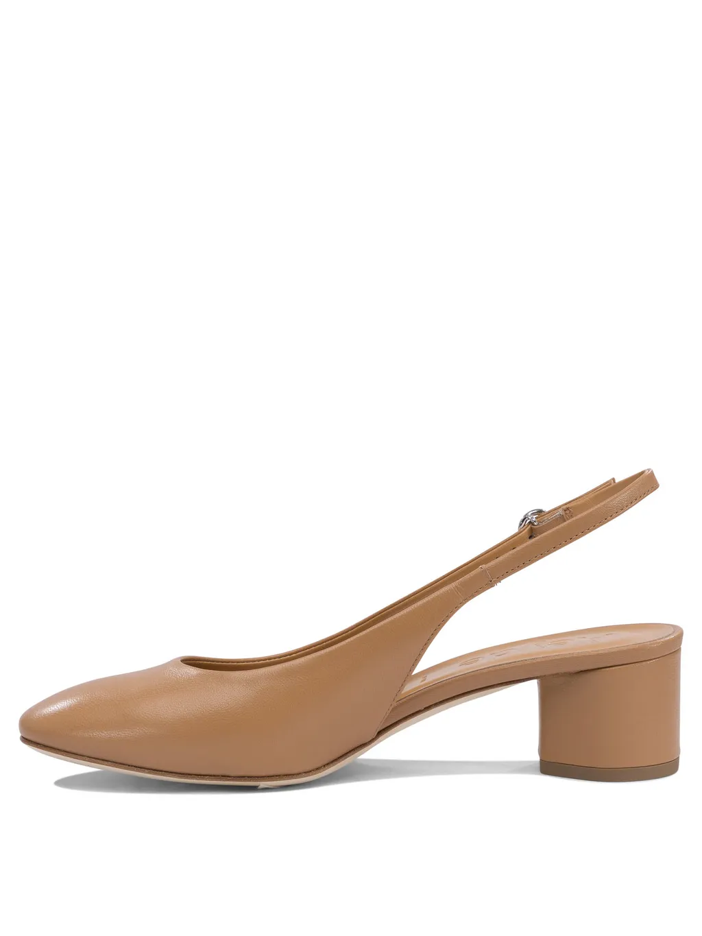 Round Toe Slingback Heels