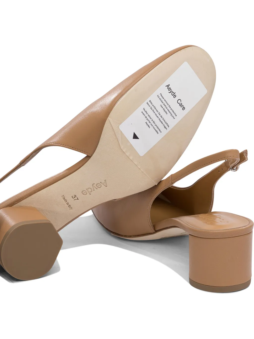 Round Toe Slingback Heels