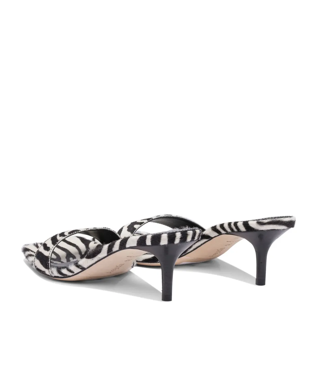 Buckle Detailed Square Open Toe Sandals