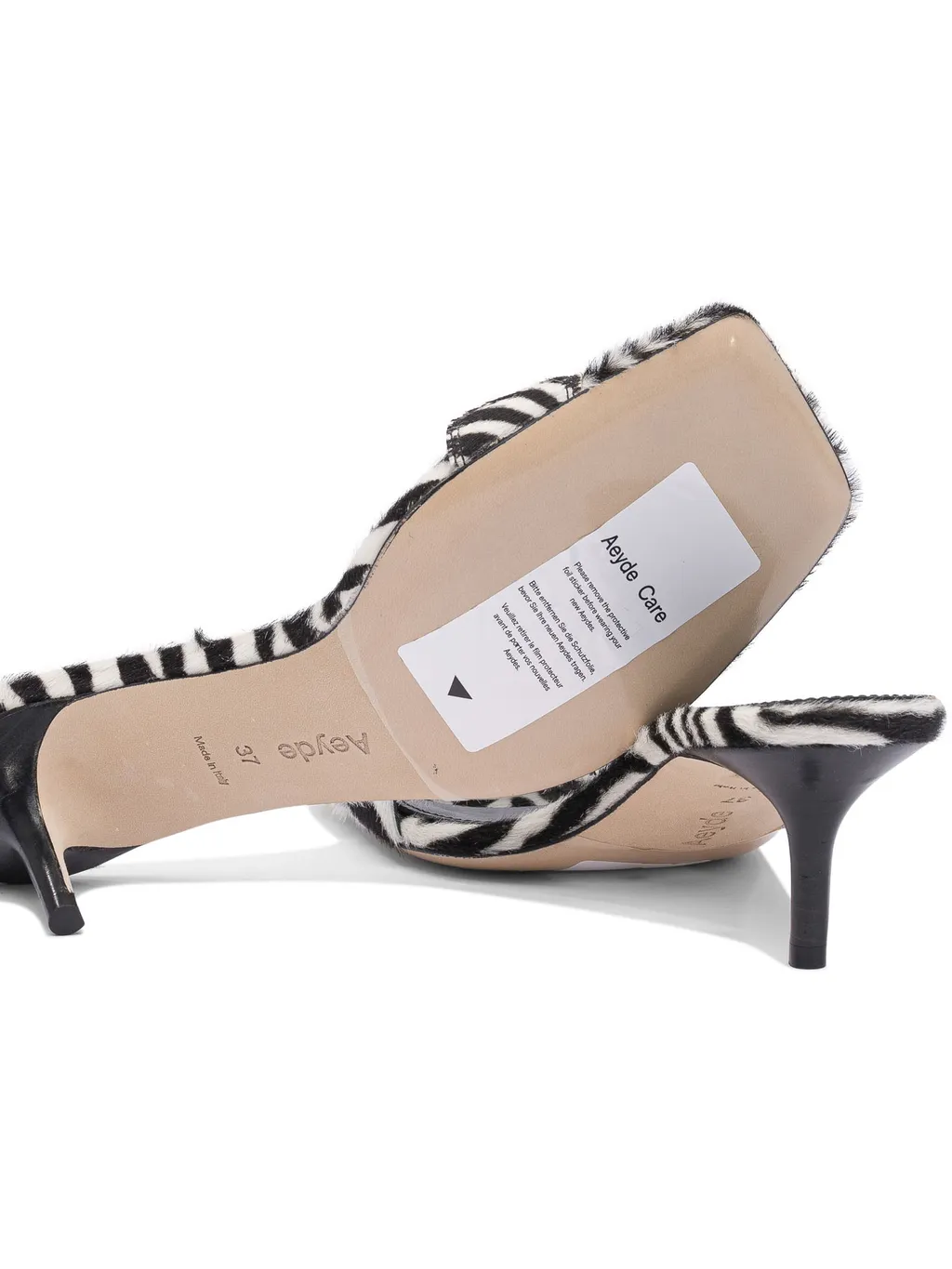 Buckle Detailed Square Open Toe Sandals