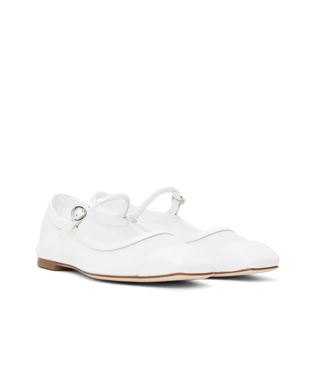 Uma Square Toe Mary Jane Flats