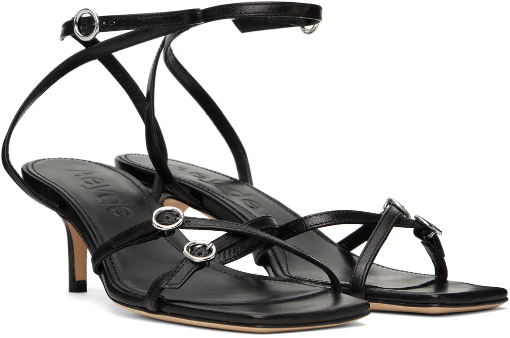 Libby Leather Kitten Heeled Sandals