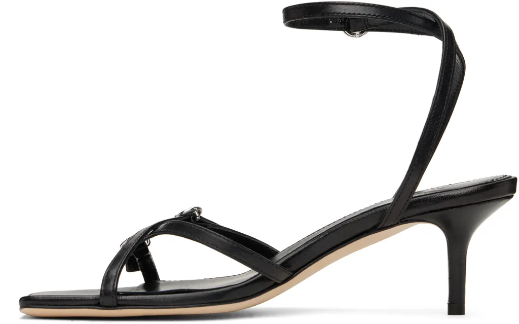 Libby Leather Kitten Heeled Sandals