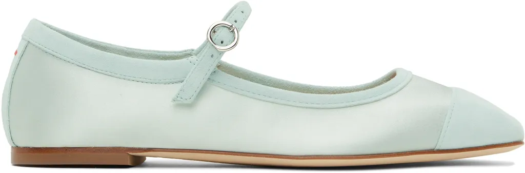 Uma Satin Toe-Cap Ballerina Flats